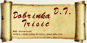 Dobrinka Trišić vizit kartica
